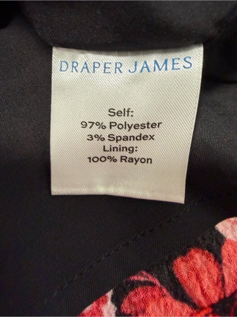 Draper James L Red Floral Square Neck Blouse Romantic Cottagecore Top - Picture 10 of 11